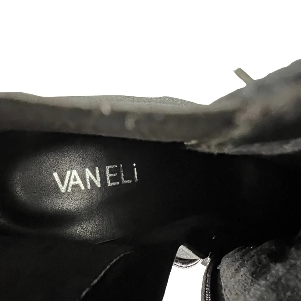 VANELI JABEL Women’s Black Suede Water Resistant Wedge Ankle Boot Size 8N